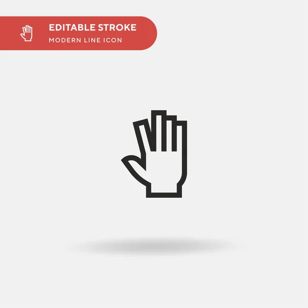 Hand Simple Vektor Symbol Illustration Symbol Design Vorlage Für Web — Stockvektor