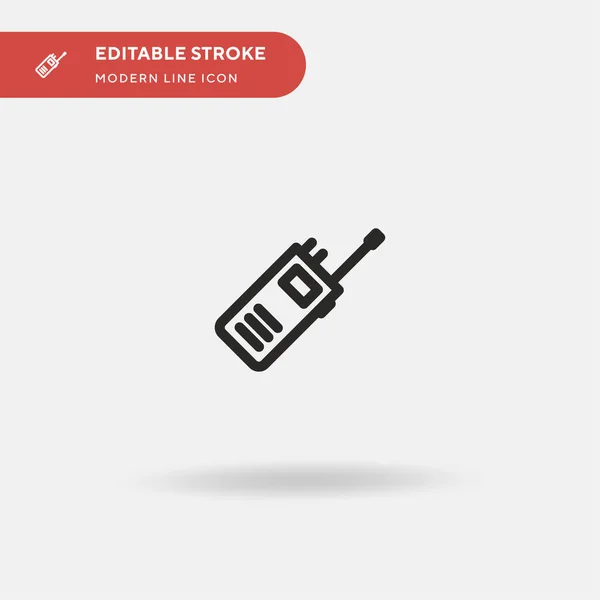 Walkie Talkie Simple Vektorsymbol Illustration Symbol Design Vorlage Für Web — Stockvektor