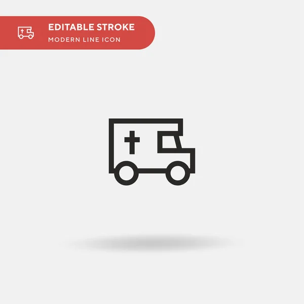 Funeral Icono Vector Simple Plantilla Diseño Símbolo Ilustración Para Elemento — Vector de stock