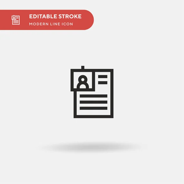 Registro Ícone Vetorial Simples Modelo Design Símbolo Ilustração Para Elemento — Vetor de Stock
