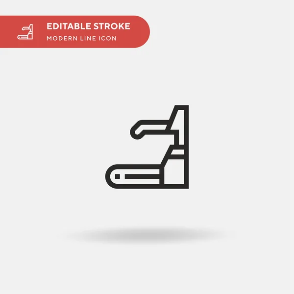 Esteira Ícone Vetorial Simples Modelo Design Símbolo Ilustração Para Elemento —  Vetores de Stock