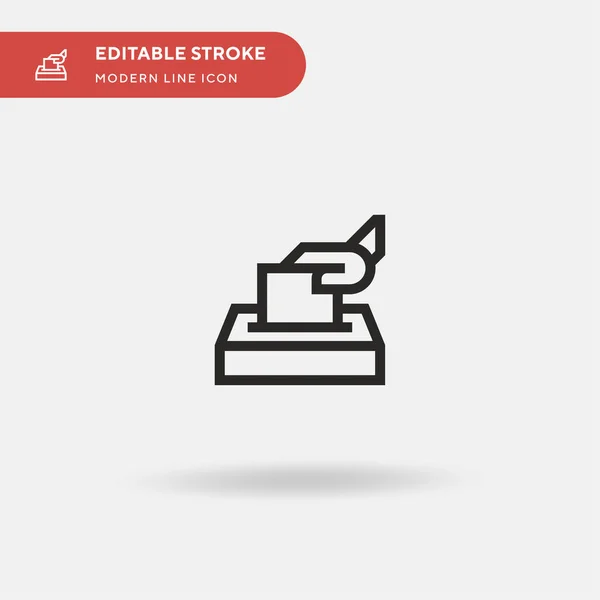 Votação Ícone Vetorial Simples Modelo Design Símbolo Ilustração Para Elemento — Vetor de Stock