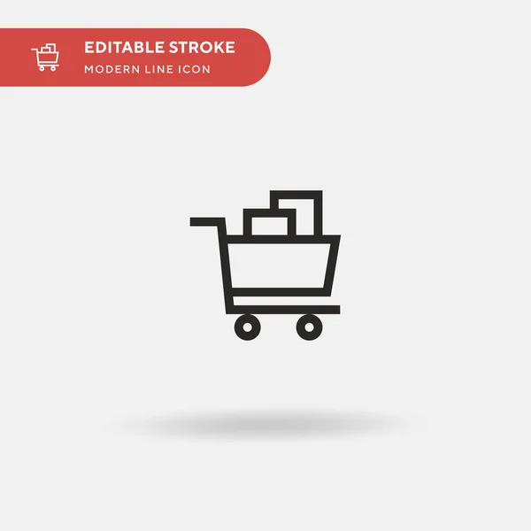 Ecommerce Ícone Vetorial Simples Modelo Design Símbolo Ilustração Para Elemento —  Vetores de Stock