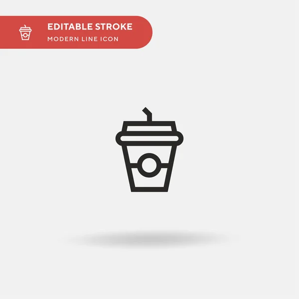 Milkshake Icône Vectorielle Simple Modèle Conception Symbole Illustration Pour Élément — Image vectorielle