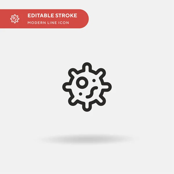 Virus Eenvoudige Vector Pictogram Illustratie Symbool Ontwerp Sjabloon Voor Web — Stockvector