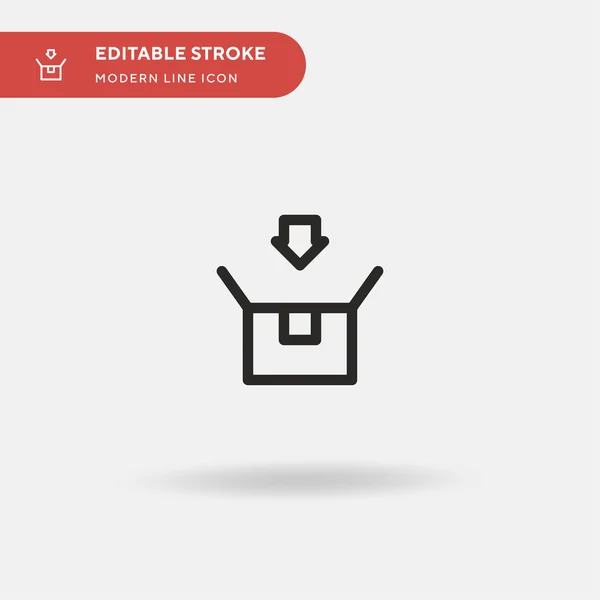 Enviado Icono Vector Simple Plantilla Diseño Símbolo Ilustración Para Elemento — Vector de stock