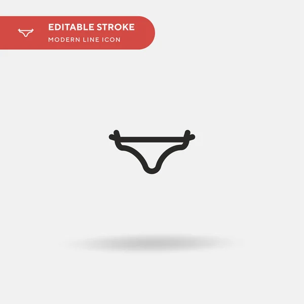 Bikini Einfaches Vektor Symbol Illustration Symbol Design Vorlage Für Web — Stockvektor