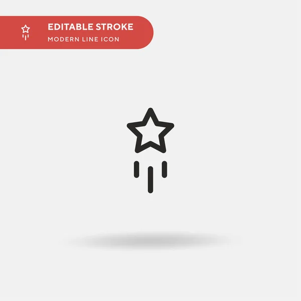 Значок Star Simple Vector Шаблон Оформления Символов Иллюстрации Веб Мобильного — стоковый вектор