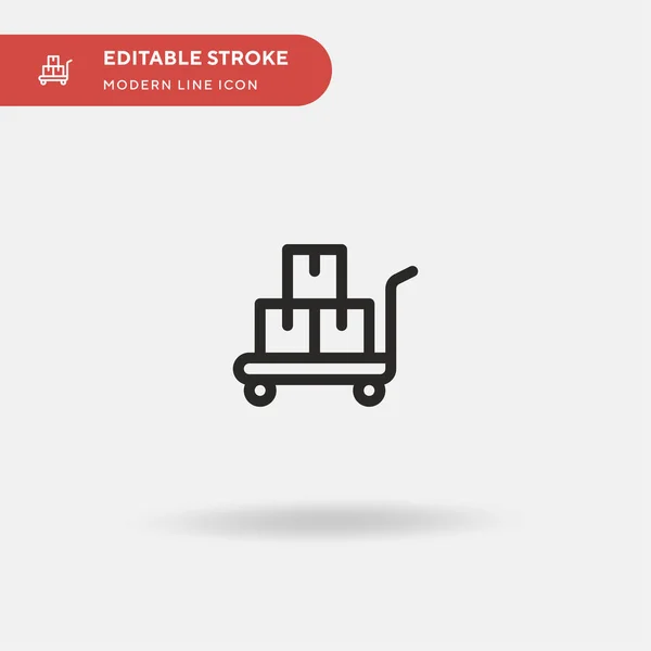 Entrega Icono Vector Simple Plantilla Diseño Símbolo Ilustración Para Elemento — Vector de stock
