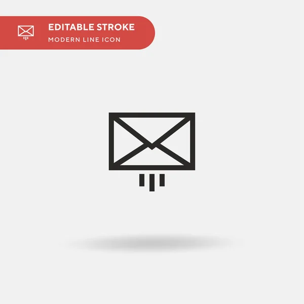 Mail Einfaches Vektor Symbol Illustration Symbol Design Vorlage Für Web — Stockvektor
