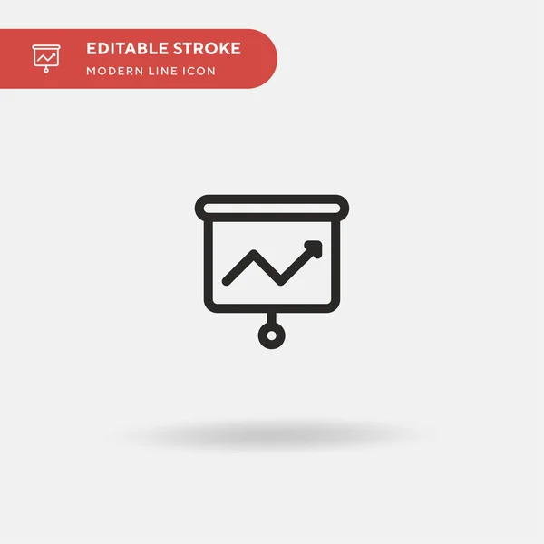 Apresentação Ícone Vetorial Simples Modelo Design Símbolo Ilustração Para Elemento —  Vetores de Stock