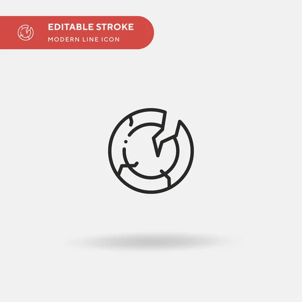 Prato Ícone Vetorial Simples Modelo Design Símbolo Ilustração Para Elemento —  Vetores de Stock