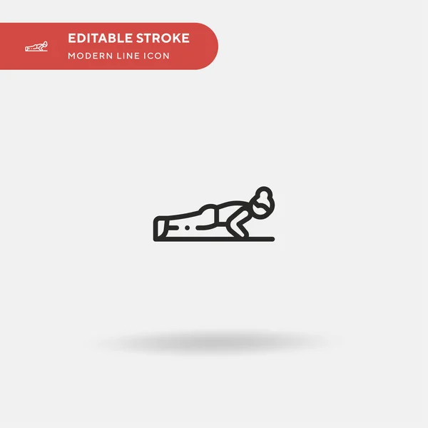 Pilates Eenvoudig Vectoricoon Illustratie Symbool Ontwerp Sjabloon Voor Web Mobiele — Stockvector