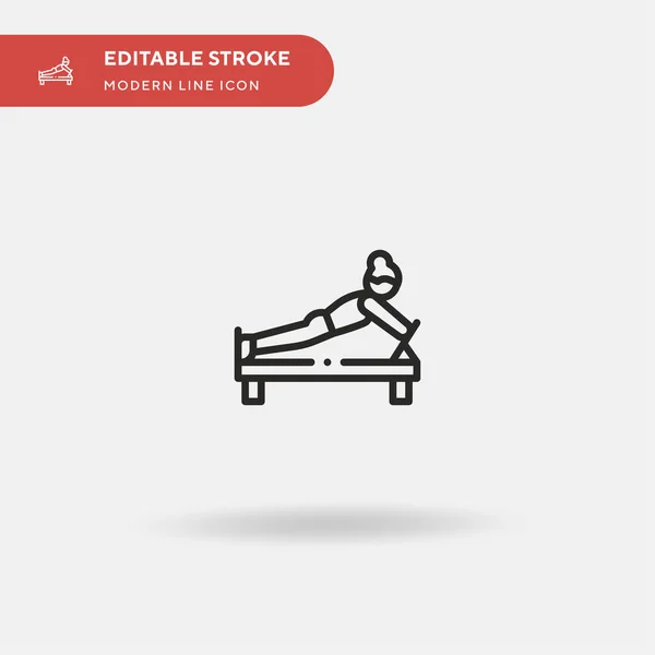 Pilates Simple Icône Vectorielle Modèle Conception Symbole Illustration Pour Élément — Image vectorielle