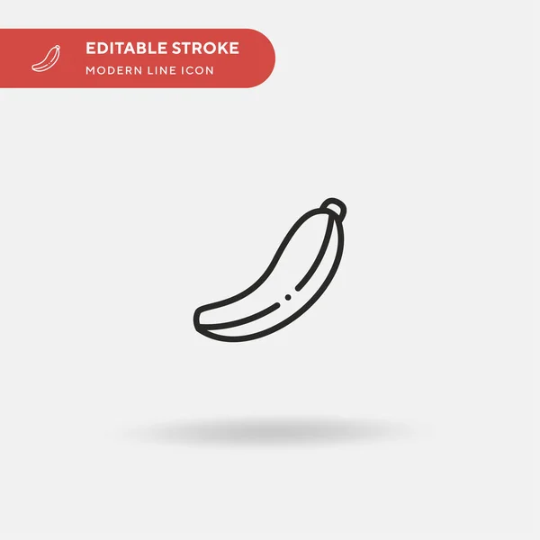 Banan Simpel Vektor Ikon Illustration Symbol Design Skabelon Til Web – Stock-vektor