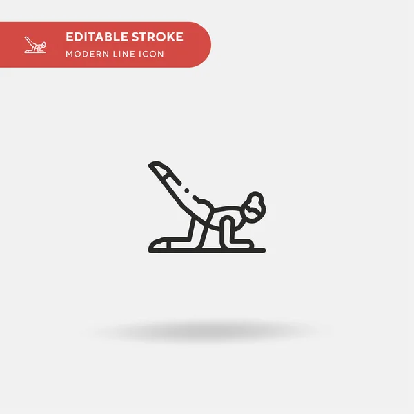 Pilates Eenvoudig Vectoricoon Illustratie Symbool Ontwerp Sjabloon Voor Web Mobiele — Stockvector