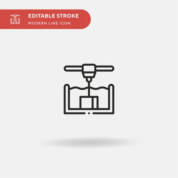 Stereolithography Icono Vector Simple Plantilla Diseño Símbolo Ilustración Para Elemento — Vector de stock