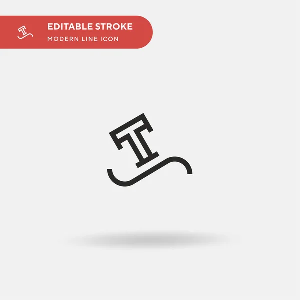 Typ Einfaches Vektor Symbol Illustration Symbol Design Vorlage Für Web — Stockvektor