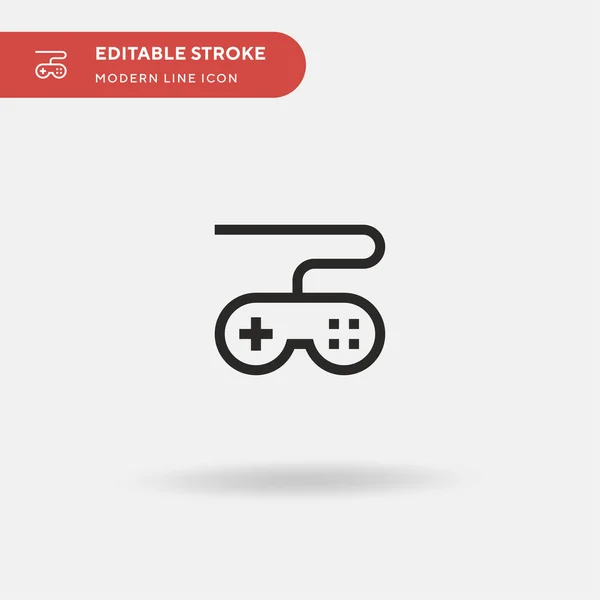 Game Controller Einfaches Vektor Symbol Illustration Symbol Design Vorlage Für — Stockvektor