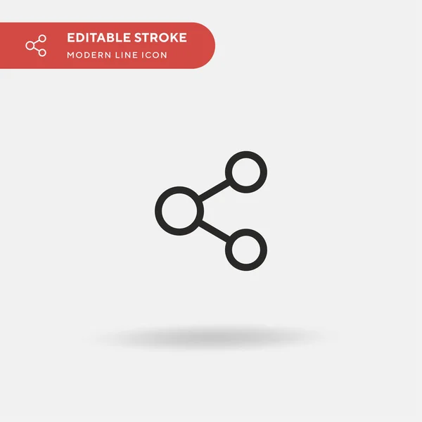 Compartilhar Ícone Vetorial Simples Modelo Design Símbolo Ilustração Para Elemento —  Vetores de Stock