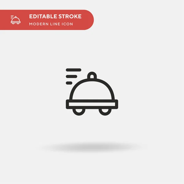Essenslieferung Einfaches Vektor Symbol Illustration Symbol Design Vorlage Für Web — Stockvektor