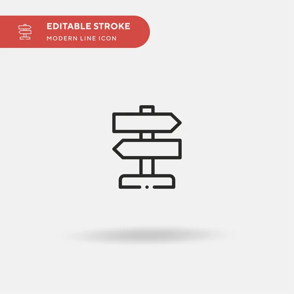 Richtung Einfaches Vektor Symbol Illustration Symbol Design Vorlage Für Web — Stockvektor