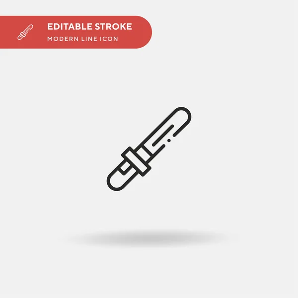 Schwert Einfaches Vektor Symbol Illustration Symbol Design Vorlage Für Web — Stockvektor
