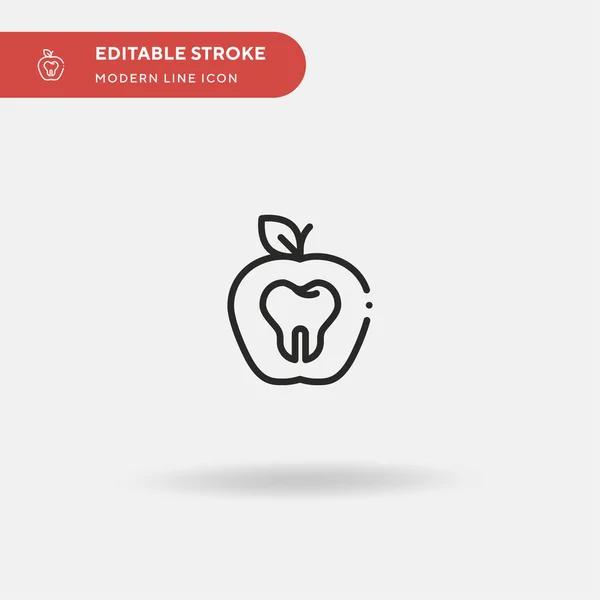 Dental Care Simple Vector Icon Illustration Symbol Design Template Web — Stock Vector