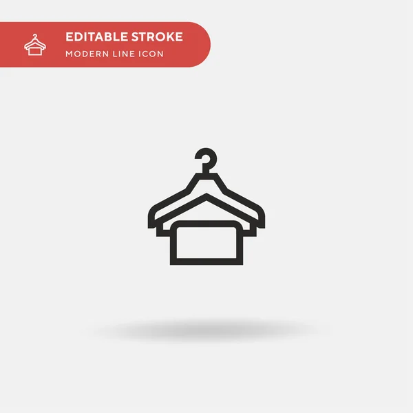 Closet Ícone Vetorial Simples Modelo Design Símbolo Ilustração Para Elemento — Vetor de Stock