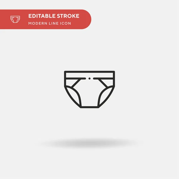 Unterwäsche Simple Vektor Symbol Illustration Symbol Design Vorlage Für Web — Stockvektor