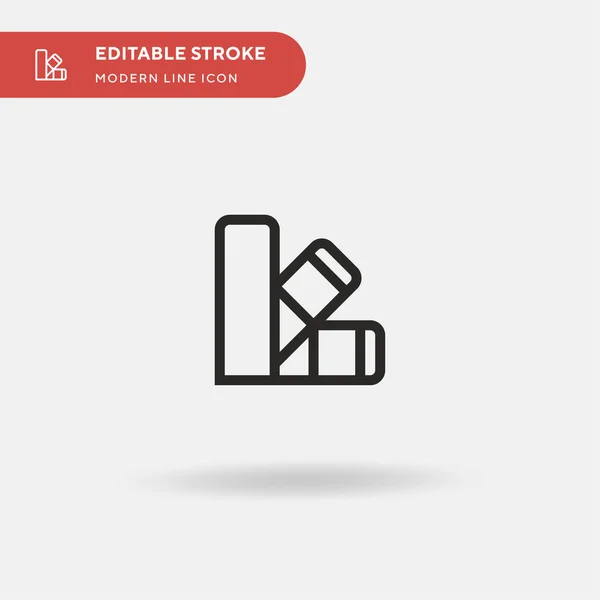 Pantone Prosta Ikona Wektora Wzór Symbolu Ilustracji Dla Mobilnego Elementu — Wektor stockowy