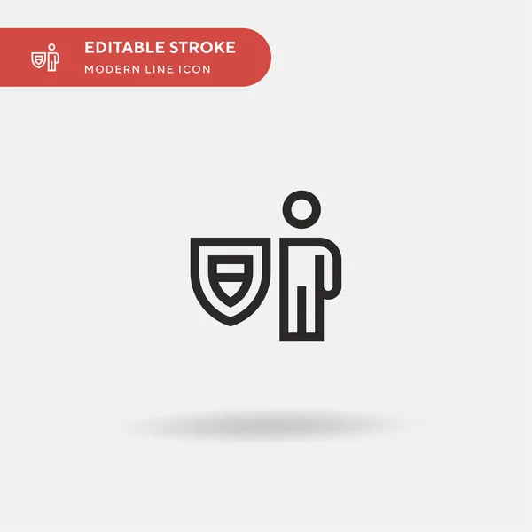 Life Insurance Simple Vector Icon Illustration Symbol Design Template Web — Stock Vector