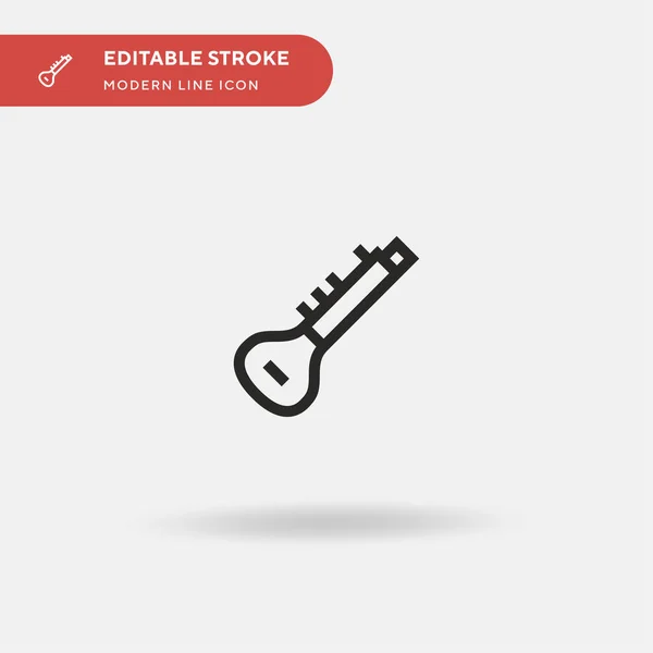 Sitar Einfaches Vektorsymbol Illustration Symbol Design Vorlage Für Web Mobile — Stockvektor