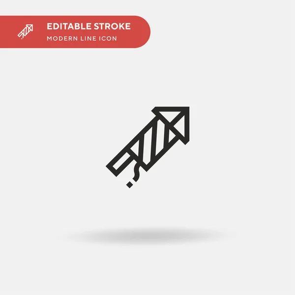Feuerwerk Einfaches Vektor Symbol Illustration Symbol Design Vorlage Für Web — Stockvektor