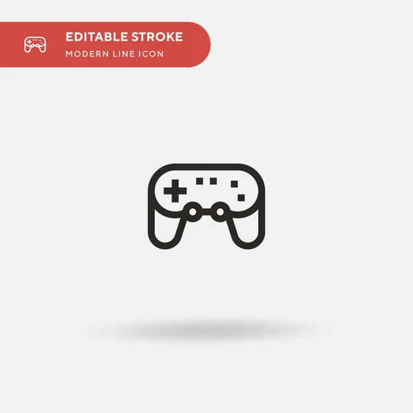 Game Controller Einfaches Vektor Symbol Illustration Symbol Design Vorlage Für — Stockvektor