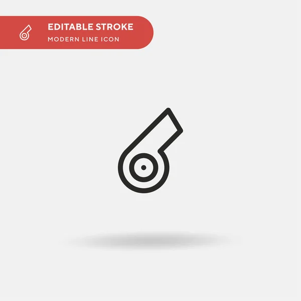 Pfeife Einfaches Vektor Symbol Illustration Symbol Design Vorlage Für Web — Stockvektor