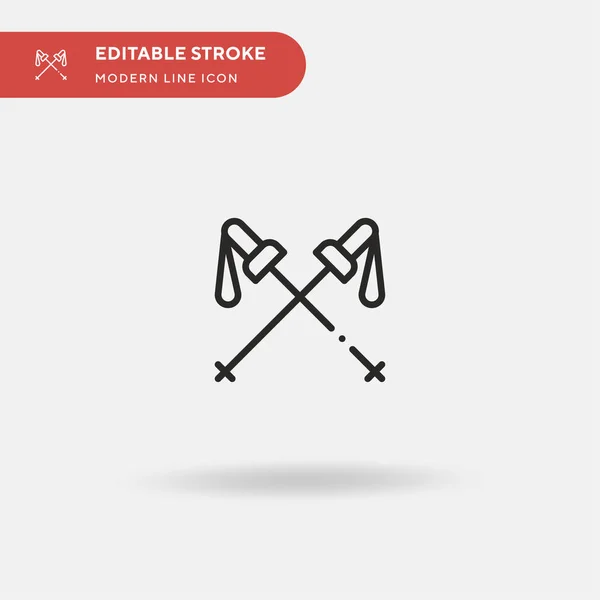 Trekking Einfaches Vektorsymbol Illustration Symbol Design Vorlage Für Web Mobile — Stockvektor