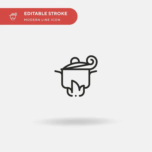 Pot Simple Icône Vectorielle Modèle Conception Symbole Illustration Pour Élément — Image vectorielle