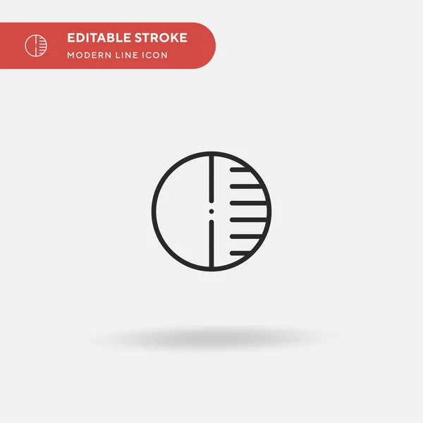 Contrast Simple Vector Icon Illustration Symbol Design Template Web Mobile — Stock Vector