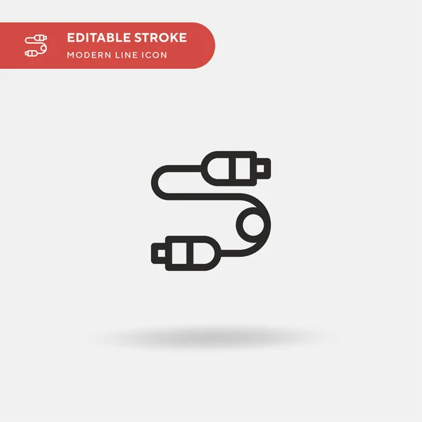 Adapter Eenvoudig vectorpictogram. Illustratie symbool ontwerp sjabloon voor web mobiele UI element. Perfecte kleur modern pictogram op bewerkbare slag. Adapter pictogrammen voor uw bedrijfsproject — Stockvector