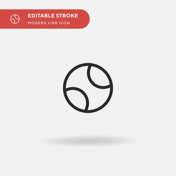 Ball Icône Vectorielle Simple Modèle Conception Symbole Illustration Pour Élément — Image vectorielle