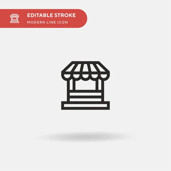 Store Simple Vector Icon Illustration Symbol Design Template Web Mobile — Stock Vector