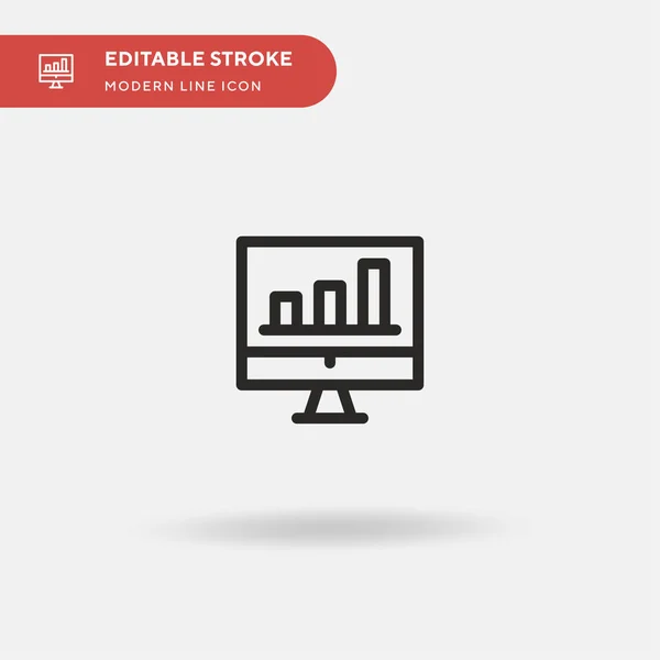 Gráfico Ícone Vetorial Simples Modelo Design Símbolo Ilustração Para Elemento —  Vetores de Stock