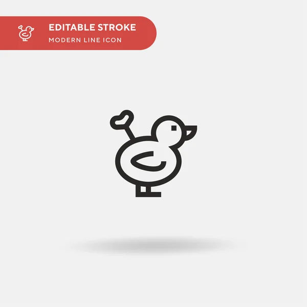 Ente Einfaches Vektorsymbol Illustration Symbol Design Vorlage Für Web Mobile — Stockvektor