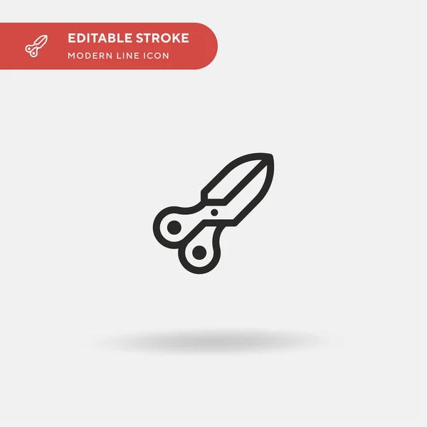 Cortar Ícone Vetor Simples Modelo Design Símbolo Ilustração Para Elemento —  Vetores de Stock