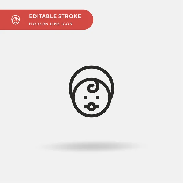 Orphan Simple Vector Icon Illustration Symbol Design Template Web Mobile — Stock Vector