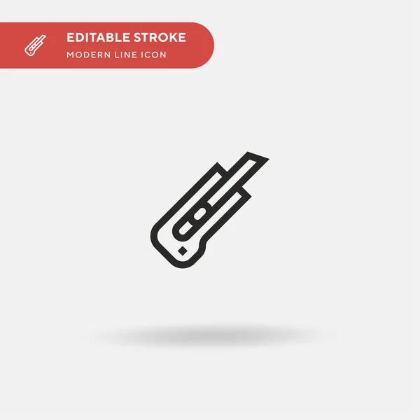 Cortador Ícone Vetorial Simples Modelo Design Símbolo Ilustração Para Elemento —  Vetores de Stock