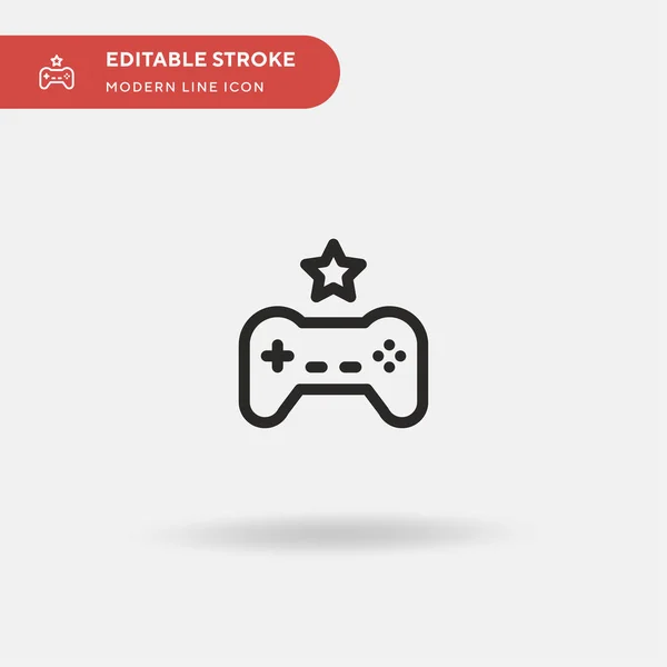 Video Game Simple Vector Icon Illustration Symbol Design Template Web — Stock Vector