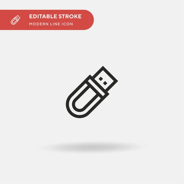 Pendrive Einfaches Vektor Symbol Illustration Symbol Design Vorlage Für Web — Stockvektor