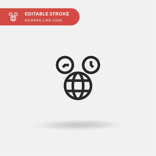 Tidszone Simpelt Vektorikon Illustration Symbol Design Skabelon Til Web Mobile – Stock-vektor